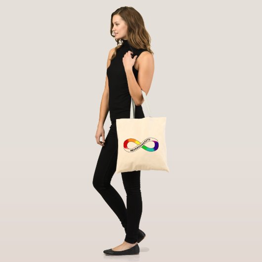 Mensen in het autisme spectrum zijn echt waardevol tote bag (Voorkant (model))