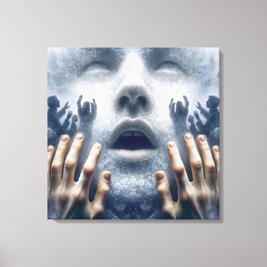 Mensen in Nood Canvas Afdruk (Voorkant)