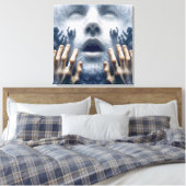 Mensen in Nood Canvas Afdruk (Insitu (Slaapkamer))