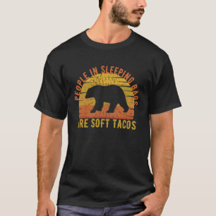 Mensen in slaapzakken zijn net een soort zachte ta t-shirt
