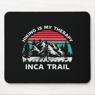 Mensen inca trail naar machu picchu wandelen is th muismat
