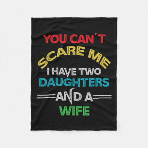 Mensen je kunt me niet pakken ik heb twee dochters fleece deken