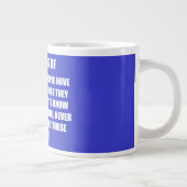 Mensen keuze levensstijl gedichten extra grote beker (Rechts)