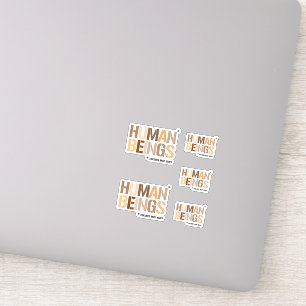 MENSEN: Kleuren kunnen variëren Sticker