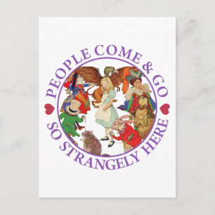 Mensen komen en gaan zo vreemd hier - Paarse Briefkaart