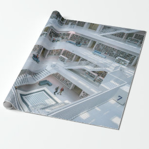 MENSEN KUNNEN IN DE BIBLIOTHEEK VAN BINNEN CADEAUPAPIER
