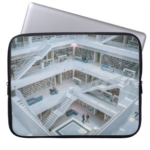 MENSEN KUNNEN IN DE BIBLIOTHEEK VAN BINNEN LAPTOP SLEEVE