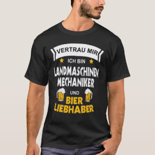 Mensen landbouwmonteur bier zeggen t-shirt
