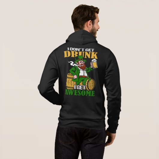 Mensen Leuke St.Patrick’s Dag Hoodie (Achterkant volledig)