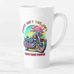 Mensen maken geen uitstapjes:  Retro Style Bike Latte Mok