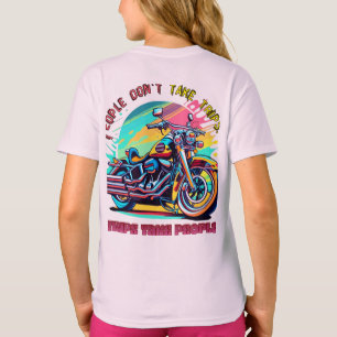 Mensen maken geen uitstapjes:  Retro Style Bike T-shirt