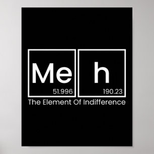 Mensen meh het element van onverschilligheid grapp poster