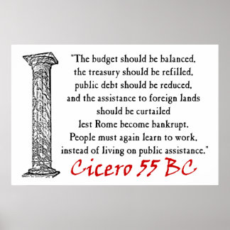 Mensen moeten werken - Cicero Poster