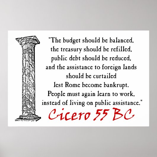 Mensen moeten werken - Cicero Poster (Voorkant)