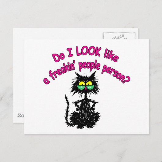 MENSEN PERSOON BRIEFKAART (Voorkant / Achterkant)