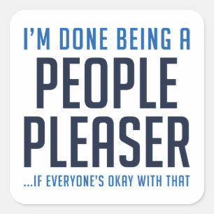 Mensen Plezier Vierkante Sticker
