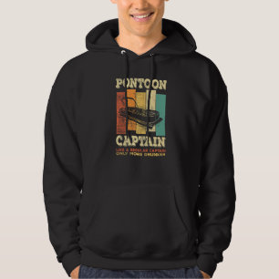 Mensen PONTOONBOOT CAPITEIN als een gewone kapitei Hoodie