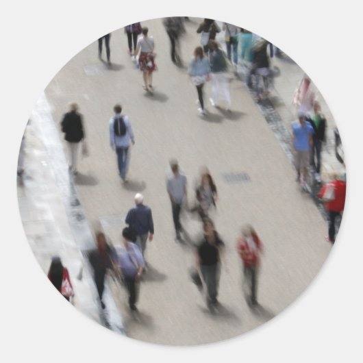 Mensen Ronde Sticker (Voorkant)
