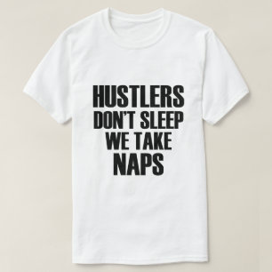 MENSEN SLAPEN NIET DAT WE NAPS NEMEN T-SHIRT
