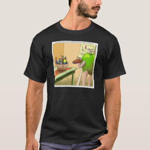 Mensen Stilleven Grappige Cartoon T-shirt