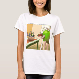 Mensen Stilleven Grappige Cartoon T-shirt