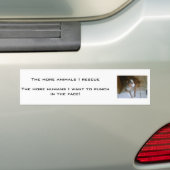 MENSEN STINKEN... BUMPERSTICKER (Op auto)