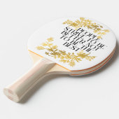 "Mensen streven ernaar beter te zijn, niet de best Tafeltennisbatje (Voorkant Gekanteld)