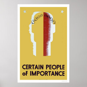 Mensen van belang 1937 WPA Poster