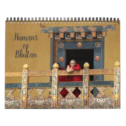 mensen van bhutan kalender (Hoes)