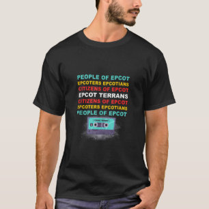 Mensen van Epcot Epcotians burgers van EPC T-shirt