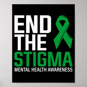 Mensen verbreken ketens van stigma beëindigen het poster