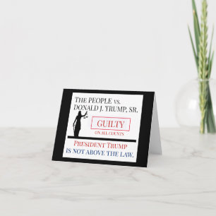 Mensen versus Trump schuldig vonnis Kaart