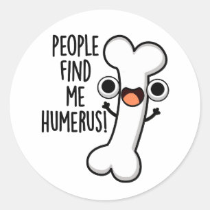 Mensen vinden me grappige bot woordspeling ronde sticker