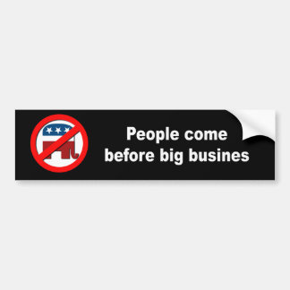 Mensen voor grote ondernemingen bumpersticker
