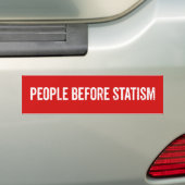 Mensen Voor Statisme Bumpersticker (Op auto)