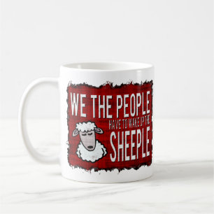 Mensen wakker worden Sheeple Koffiemok