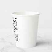 Mensen zeggen dat geld geen geluk kan kopen papieren bekers (Links)