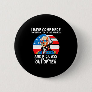 Mensen zijn hierheen gekomen om thee te gooien geo ronde button 5,7 cm