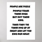 MENSEN ZIJN WISPELTURIG POSTER (Voorkant)