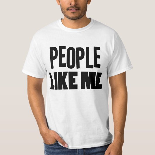 Mensen zoals ik Black T-shirt (Voorkant)