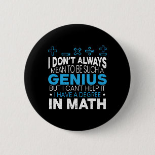 Mensen Zo'n Genie Maar Ik Kan Het Niet Helpen Ik H Ronde Button 5,7 Cm