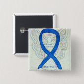 Mensenhandel Awareness Angel Ribbon Pin Vierkante Button 5,1 Cm (Voorkant /achterkant)