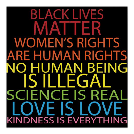 Mensenrechten Perfect Poster (Voorkant)