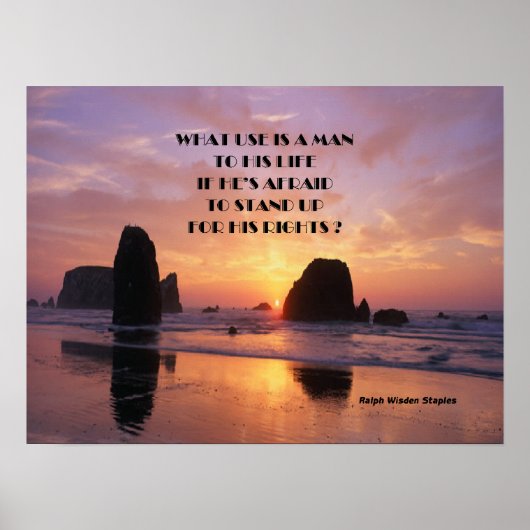 Mensenrechten Poster (Voorkant)