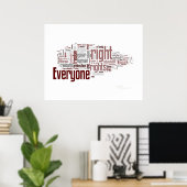 Mensenrechten Poster (Thuiskantoor)