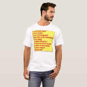 Mensenrechten T-shirt (Voorkant volledig)