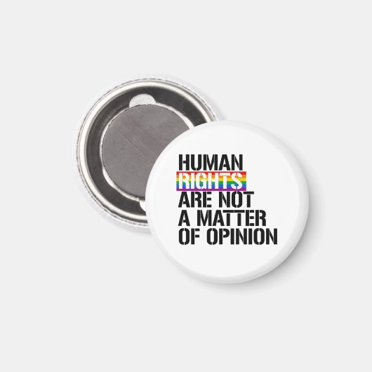 Mensenrechten zijn geen kwestie van mening magneet (Voorkant / Achterkant)