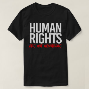Mensenrechten zijn geen onderhandelbare vierkante t-shirt