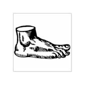 mensenvoet 	rubberstempel (Afrduk)