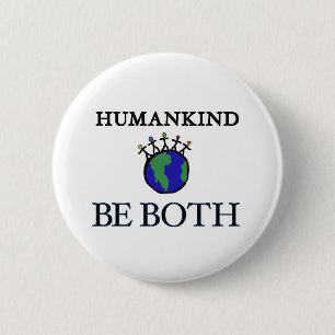 mensheid ronde button 5,7 cm